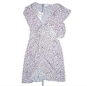 NWT THML Animal Print Wrap Dress Size XL